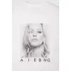 Anines Bing T-Shirt, Designer-Annie Bing-Shirt, modisch, schmal, klassischer Stil, vorne und hinten, bedruckt mit englischen Buchstaben, Baumwolle, lässig, vielseitig, Damen, Rundhalsausschnitt, 712