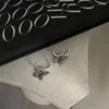 Hoop Ohrringe Vintage 90er Jahre Schmetterling Legierung Silber Farbe Für Frauen Mädchen Trendy Harajuku Coole Hip Hop Tier 2023 Schmuck