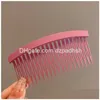 Accessoires de cheveux 20 dents bricolage en plastique inséré peigne mat chapeaux mode clip latéral givré pour les femmes livraison directe produits outils Dhpnm