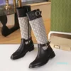 Women Boot knee long women boots Ankle Boot Designer Martin boots For Women Classical Shoes Winter Leather Boots Coarse Heel Women Shoes