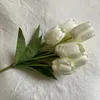 Flores decorativas mini mão artificial hidratante tulipa único 7 falso festa de casamento decoração para casa