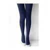 Kadın Socks Lady Silk Stocking Pantyhose Panty Hortum Çorapları (Koyu Mavi)