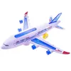 Diecast Model Kids Aircraft LED -lampor Musik Flygplan Toys For Children Diy Assembled Plan Electric Toy Boys Birthday Present 231030