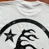 Hellstar Hoodies Designer Camisas Homens Solto Hoodie Tees High Street Camiseta Rapper Lavagem Cinza Pesado Artesanato Unissex Manga Curta Mulheres Pulôver Tops US Tamanho SMLXL