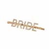 Party Favor 10st Women Lady Alloy Bride Hairpin Rhinestone Letter Hair Clip Headwear Accessories Wedding Favors