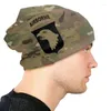 Basker luftburen division kamouflage bonnet hattar armé camo skallies mössor för män som stickar varm termisk elastisk unisex cap