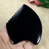 Black Bian Gua Sha stone Scraping Guasha Massage Tools Jade Massage rocks