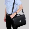 Maletines Maletín con bloqueo de contraseña para hombre Paquete diagonal PU Cuero Laptop Bolsa de negocios Hombres Hombro Messenger Bolsos de lujo Maleta 231030