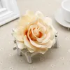 Decorative Flowers Wholesale 10pcs 10cm Silk Blooming Roses Artificial Flower Heads For Wedding Car Decoration DIY Bridal Wreath Home Garden