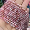 Naturstein 3*4 mm facettiert flacher Rondelle -Abstandshalter -Perlen Jades Chalcedon türkis Labradorit für Schmuck Herstellung von DIY -Armband Mode Schmuck Natürliche