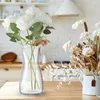 Vazen 6 stuks 8''Tall heldere bloemenvaas brede mond kristalglas moderne Boho stijl decoratief voor centerpieces bulk hoog