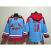 Homens Yadier Molina Hoodie Ozzie Smith Cardinal Old Time Baseball Jerseys St. Hoodies Pulôver Nolan Arenadostan Musial Paul Dejong Sports Sweatershirt