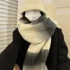 Szaliki luksusowe szalik moherowy zima kaszmirowa szal żeńska gęstość geometrii designerka designerka bufanda invierno Mujer 231030