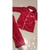 Pyjamas småbarn Baby Boys Girls Velvet Christmas Set Kids Winter Holiday Clothing Lägg till ditt textnamn Sleepwear Anpassad 231030