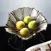 Platen Creatief Bloemblaadje Kristal Compote Moderne Minimalistische Woonkamer Thuis Salontafel Grote Persoonlijkheid Glas Fruitschaal Snack