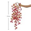 장식용 꽃 6 포크 인공 꽃 잎 울은 버드 나무 식물 가정 장식 벽 장식 아트 메이플