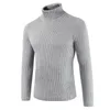 Pulls pour hommes Mode pour l'hiver Casual Chaud Lâche Pulls tricotés Tops Hommes Jeune Homme Col Haut Vêtements Qualité