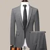 Costumes pour hommes de haute qualité Business Casual (pantalon de costume) Costume élégant et beau élastique deux pièces plusieurs styles sont disponibles