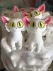 28/30cm karikatür siyah beyaz kedi peluş oyuncaklar yumuşak doldurulmuş hayvanlar anime suzume no tojimari peluş oyuncak çocuk oyuncak ev dekorasyon kız kızlar oyuncak hediye