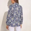 Women's Blouses Retro Floral Blouse Ditsy Print Kawaii Pattern Woman Streetwear Shirts Spring Long Sleeve Oversized Top