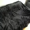 Blankets Soft Solid Black Color Coral Fleece Blanket Warm Sofa Cover Twin Queen Size Fluffy Flannel Mink Throw Plaid Plane 231030
