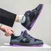 Классические туфли Фиолетовые мужские кроссовки Trend Брендовые мужские повседневные удобные спортивные кроссовки для модного дизайнера на осень 231030