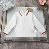 KIDME EYNEMLER BIYLER Sonbahar Jumper Polos Tshirts Moda Tasarımcı Kız Erkek Uzun Kollu Üstler Pamuk Dönüş Tees Tee Tişört