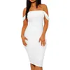 Casual Dresses Pink Ruched Sexy Tube Top Off Shoulder Dress Women Backless Bodycon Midi Summer Party Club Wear Clothes Vestidos256l