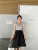 Basic & Casual Dresses designer Designer Summer New Sleeveless Stripe Dress FrenPreFit Workwear Style 43C4 YDFM