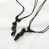 Pendant Necklaces Vintage Ethnic Style Resin Dragon Pillar For Men Tribal Jewelry Necklace With Wooden Beads Adjustable Wax Rope