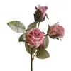 Decorative Flowers Realistic Rose Flower Exquisite Romance Decoration For Household L9BE