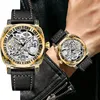 Wristwatches Fashion Men's Bi-directional Movement High Grade Fully Automatic Mechanical Belt Watch Exquisite Women's