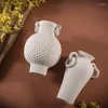 Vases Ceramic White Vase Hydroponic Dry Flower Device Simple El Porch Decoration Creative Soft