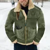 Мужские куртки из кожи и интегрированной куртки из ягненка с утолщенной замшей для мужчин, зимнее пуховое пальто с искусственной подкладкой