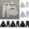 Trapstar Mens Hoodie Full Tracksuit Rainbow Handduk Broderi Decoding Hoody Sportkläder Män och kvinnor passar dragkedja 6623ess