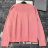 2023 AW Femmes Pull Automne Hiver Designer Pull tricoté Nouvelle mode rose doux et collant décontracté Top lettre amour bas tricots