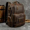 Mochila sbirds couro masculino retro estilo de moda de luxo bagpack viagem shold para homem daypack homens