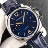 Paneraii Paneria 시계 디자이너 시계 운동 자동 공장 PAM908 사파이어 Panerai 미러 스위스 자동 이동 크기 42mm cowhide 스트랩 럭셔리 워치 M