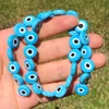 6/8/10mm Piatto Rotondo Colori Evil Eye Murano Perle di vetro smaltato Millefiori per la creazione di gioielli Bracciale fai da te Accessori per collane Gioielli di moda Perline