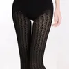 Women Socks Retro Vertical Stripes Small Floral Jacquard Women's Pantyhose Hollow Out Elastic Breathable Fishnet Stockings Spice Sexy Tights