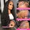 Synthetic Wigs 13x6 Deep Wave Human Hair Brazilian 30 40 Inch Water Lace Frontal Wig 5x5 Curly Glueless Pre Plucked Ready To Go 231027