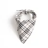 dog bands double layer Scotland British style new pet triangle scarf binding ribbon mouth water towel