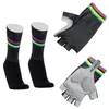 Skidhandskar Aero Bike Team Cycling and Socks Combined Men Kvinnor Non Slip Calcetines Ciclismo Guantes 231030