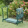 Camp Furniture faltbarer Garten-Kniehocker, Kniebank, Hocker, weiches Kissen, Sitzpolster, Werkzeugtasche