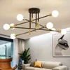 Plafondverlichting Eenvoudige retro ijzeren kroonluchter Verlichting Vintage Spider Moderne lamp voor woonkamerarmatuur