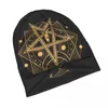 Baskar tunna mössor stickade mössa hösten pentagram get skalle beanie bonnet casual