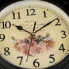 Wall Clocks Vintage Double Side Clock Rotatable Metal Home Dining Room Decoration Dropship