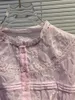 Camisetas femininas The Lace With Bubble Kevin Jacket para Blossom Pink2023