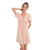 Mulheres sleepwear sexy verão nightdress mulheres cetim sedoso doce laço guarnição casa vestido nightie nightgown lingerie nightwear