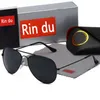 Modische Pilotensonnenbrille für Herren, Designer-Sonnenbrille für Damen, UV400-Schutz, Echtglaslinse, goldfarbener Metallrahmen, Fahrsonnenbrille mit Originalverpackung